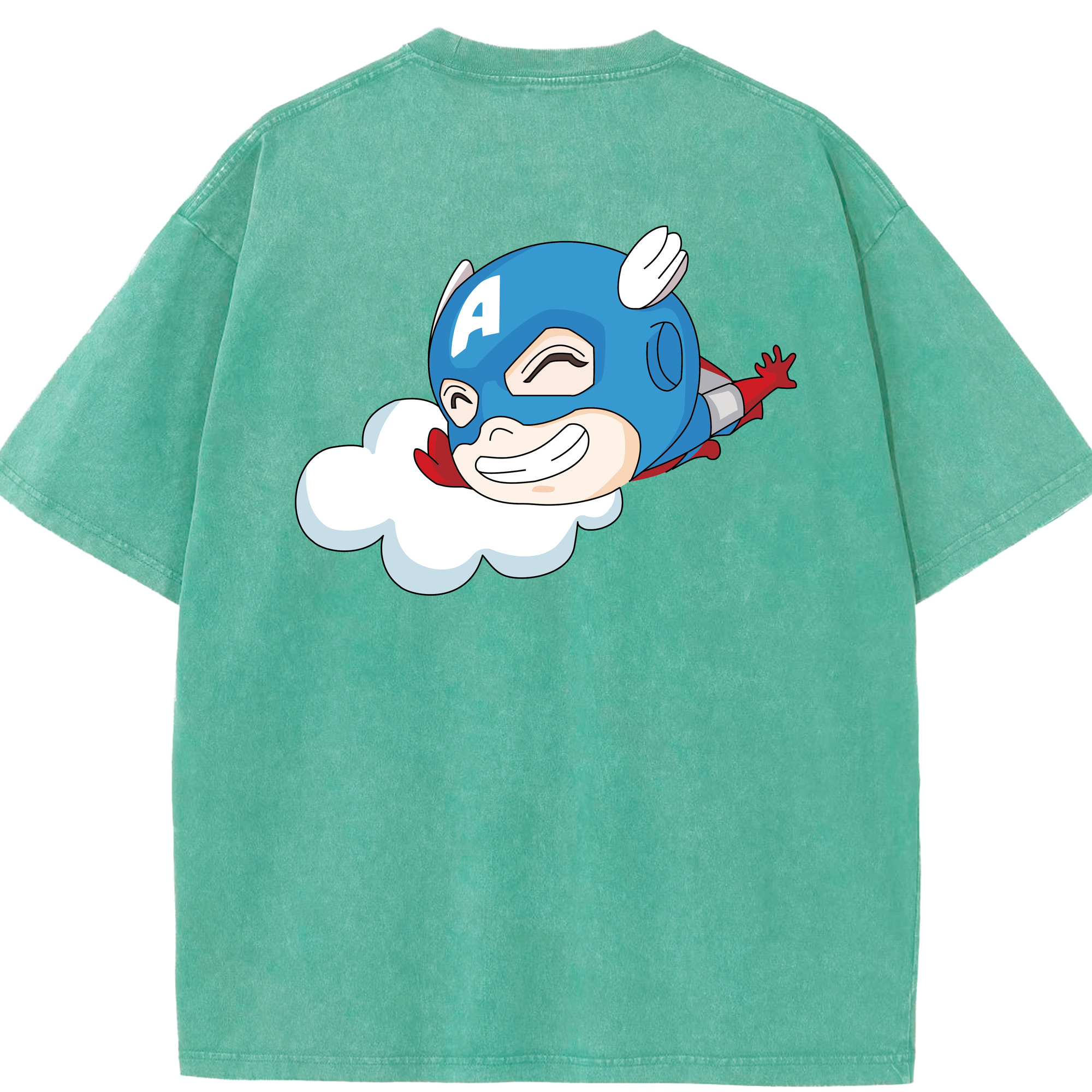 （画像用） アベンジャーズ The Avengers 綿100% ヴィンテージ風 半袖Tシャツ（背面プリント）